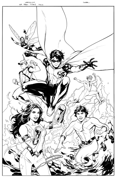Original Published Cover Art: *Teen Titans* (Italian Edition) by Emanuela "Ema" Lupacchino | Raremarq