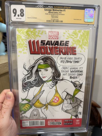 Frank Cho Savage Land Rogue Sketch