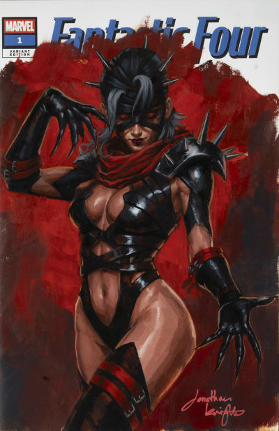 Jonathan Knight - Malice - Acrylics on Blank Variant