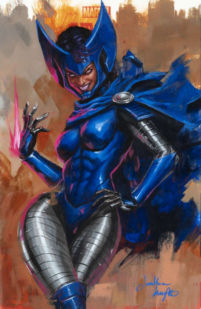 Jonathan Knight - Lady Mandarin - Acrylics on Blank Variant