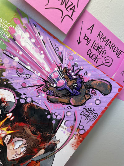 Katie Cook - Dungeon Crawler Carl #0 Katie Cook cover w/ remarque - Donut