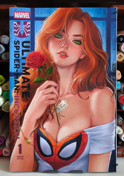 Daiany Lima - Mary Jane - Ultimate Spider-Man: Incursion #1 Variant - by Daiany Lima