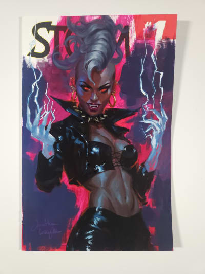 Jonathan Knight - Bloodstorm - Acrylics on Blank Variant