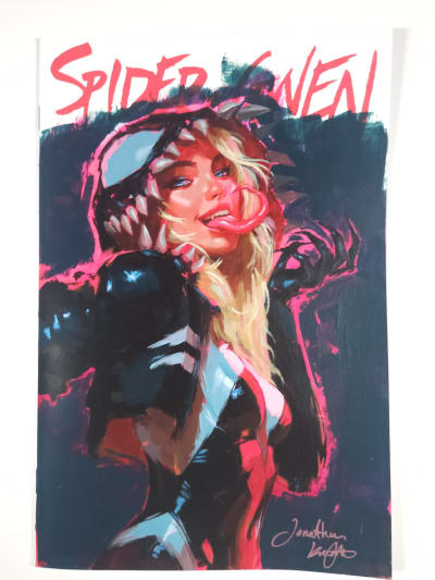 Jonathan Knight - Gwenom - Acrylics on Blank Variant