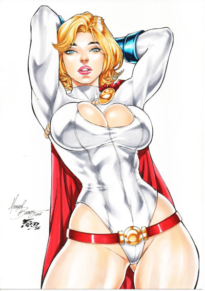 Fred Benes - Power Girl 9x12 Pin Up