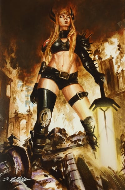 Manu Silva | X-Men magik acrylics on sketch cover by Manu Silva | Raremarq