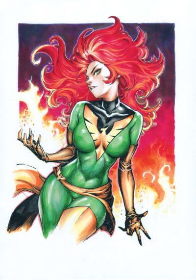 Shimin - Phoenix Original Art Commission on Artpaper by Olomaker