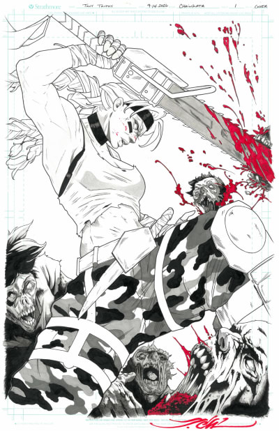Tony Trophy - Chainkata Issue #1 Original Art