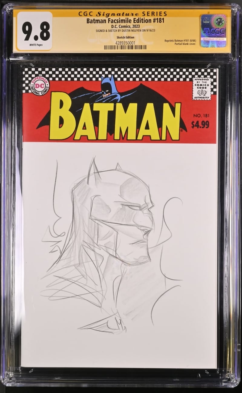 Batman: Facsimile Edition #181 CGC, signed by Dustin Nguyen | Raremarq