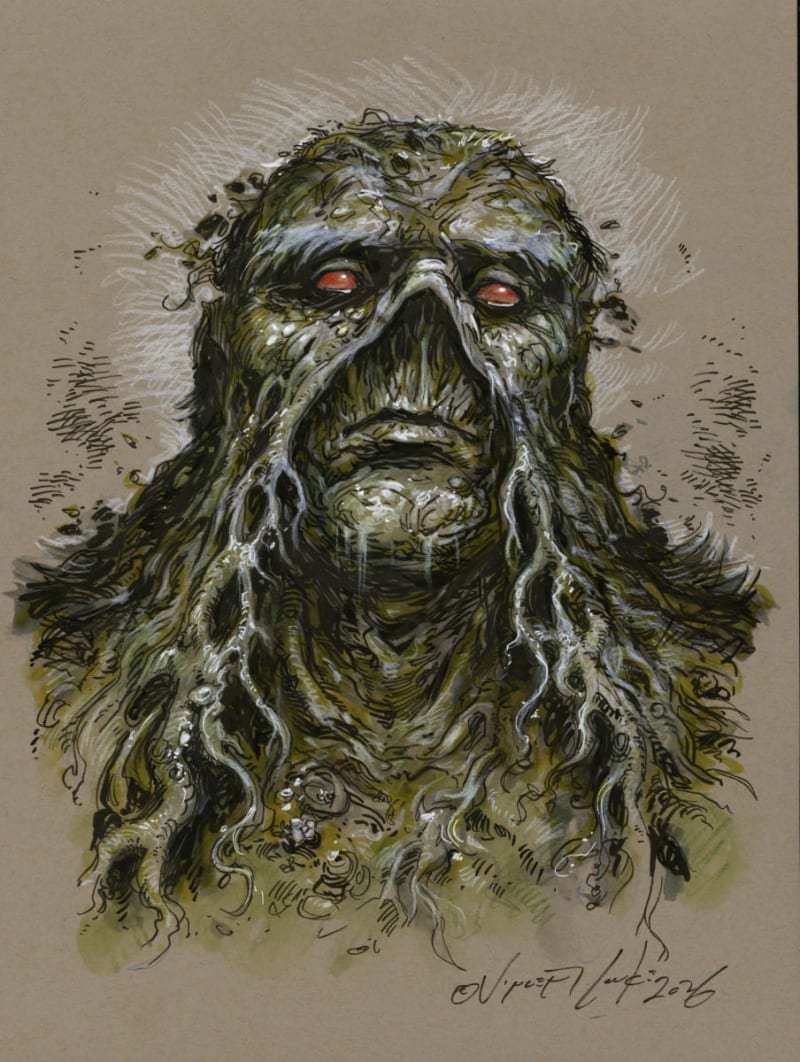Swamp Thing Sketches Listed by Vince Locke (@VinceLocke) | Raremarq