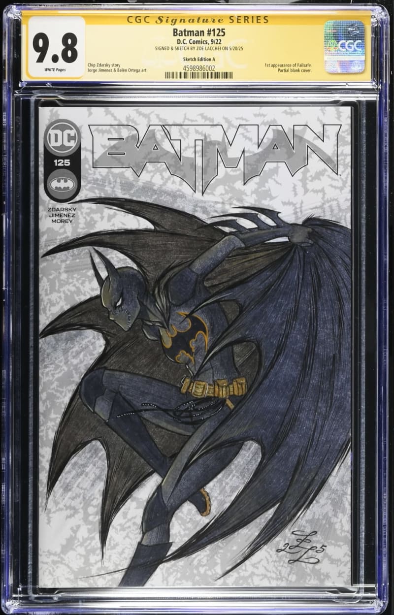 Batman #125 CGC 9.8 Signed by Zoe Lacchei Graded Comics | Raremarq