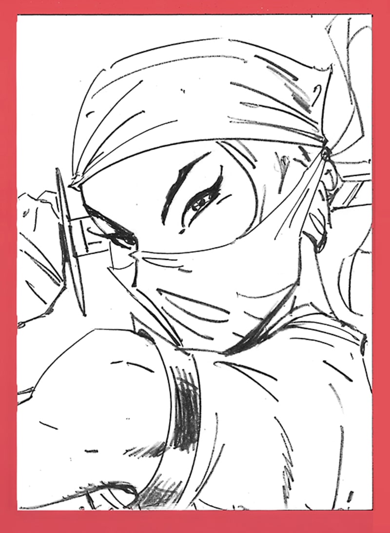 G.I. Joe Jinx Original Pencil Sketch Card Sketch Cards | Raremarq