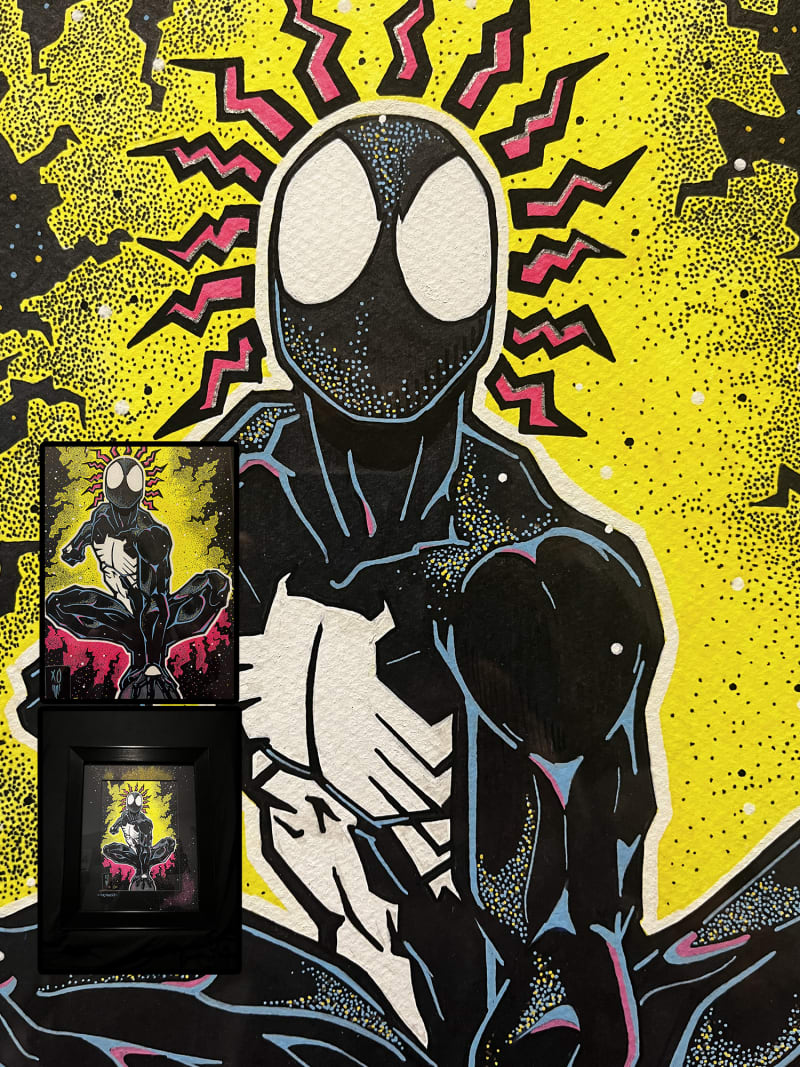 Symbiote Spider-Man [ORIGINAL ART][FRAMED][1/1] | Raremarq