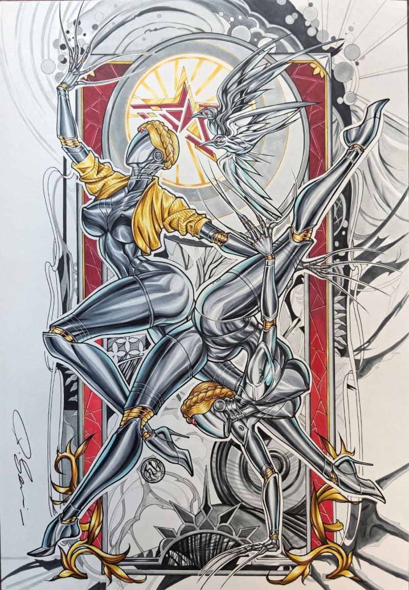 The Twins from Atomic Heart by Disanxian | Original Art | Raremarq