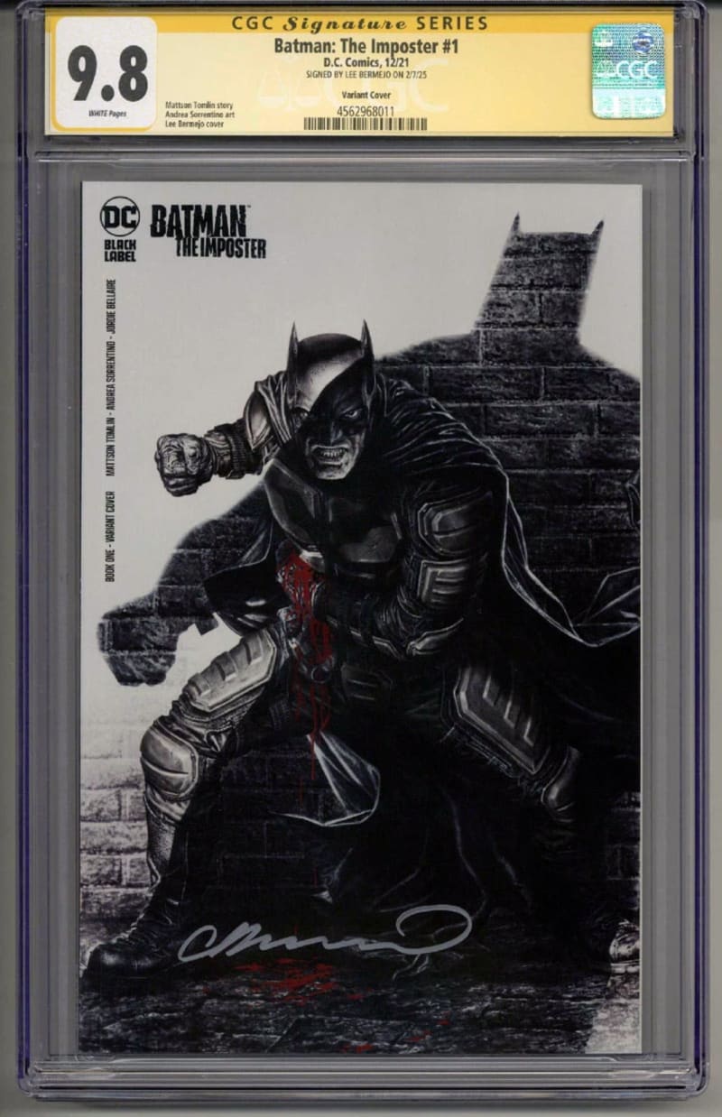 BATMAN　オーダー品 Batman: The Imposter #1 CGC 9.8 SS, signed by Lee Bermejo | Raremarq
