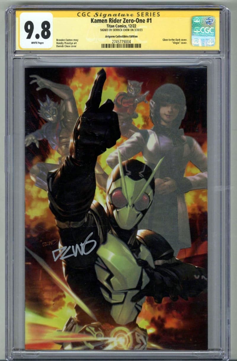 Kamen Rider Zero-One #1 CGC 9.8 SS, signed by Derrick Chew | Raremarq