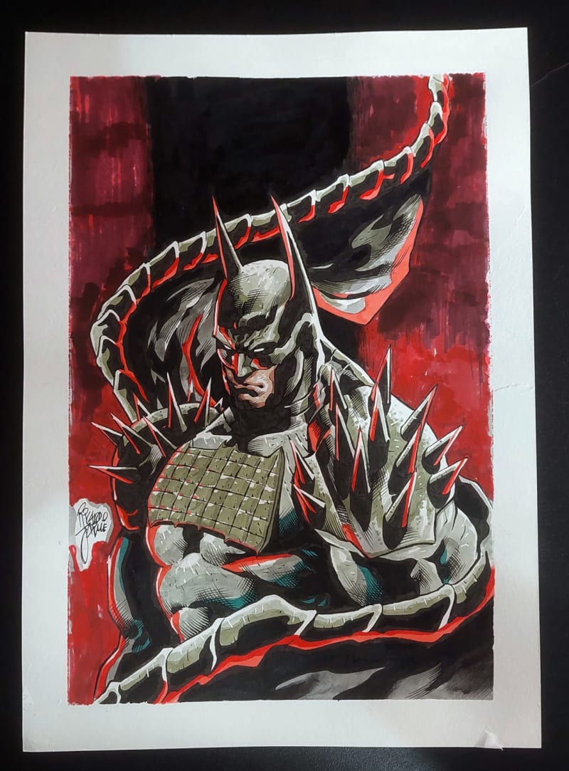 バットマン サイン入りBatman original art バットマン サイン入りBatman original art Batman Original Art for