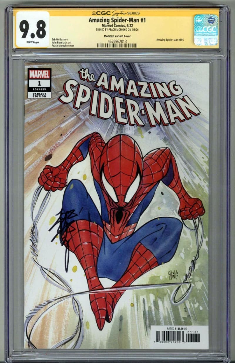 AMAZING SPIDER MAN #1 CGC 9.8 SS SIGNED PEACH MOMOKO | Raremarq