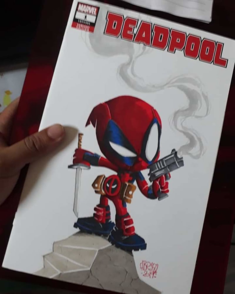 Deadpool Original Art for Sale | Raremarq