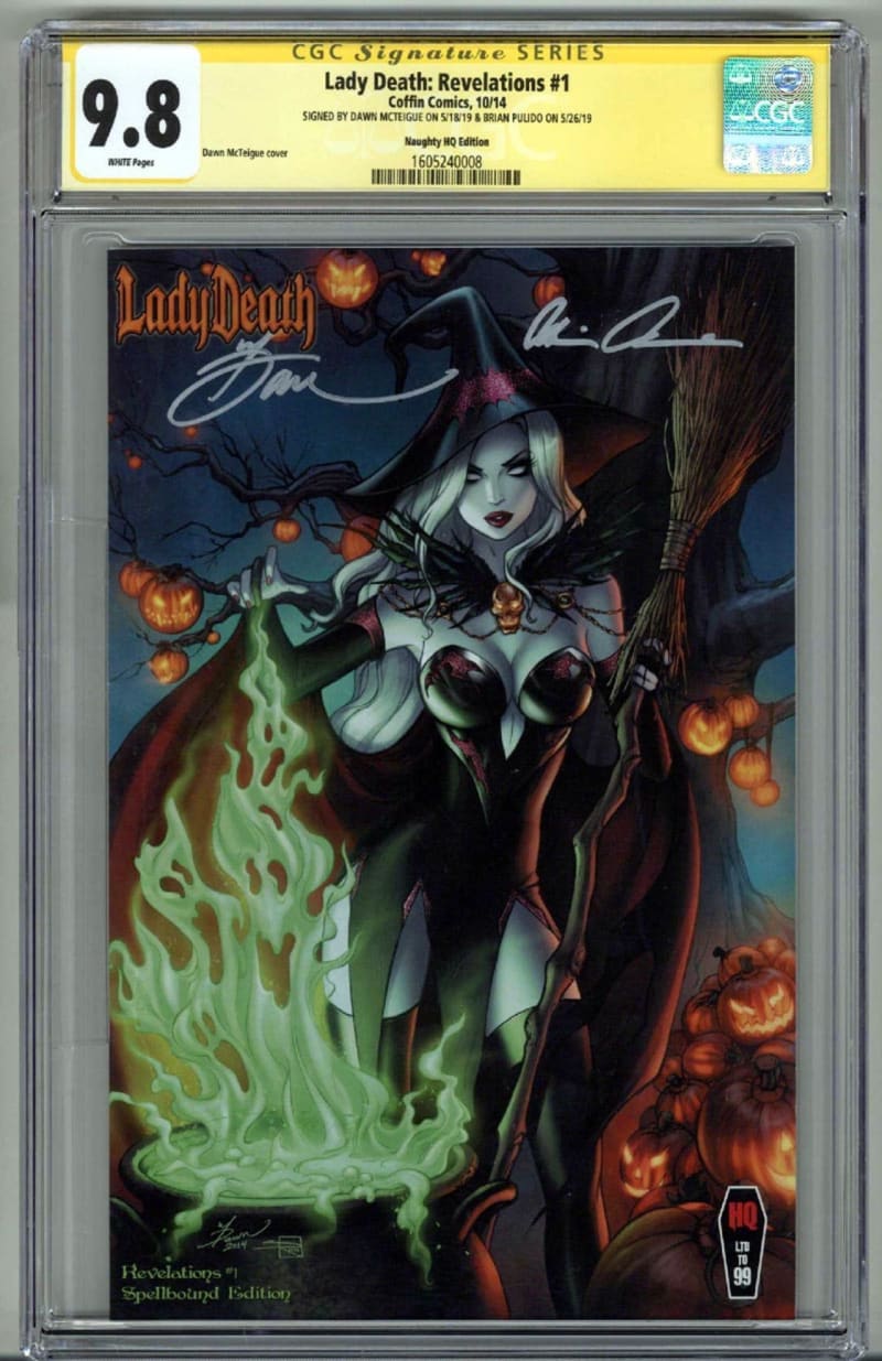 Lady Death: Revelations #1 CGC 9.8 Signature Series | Raremarq