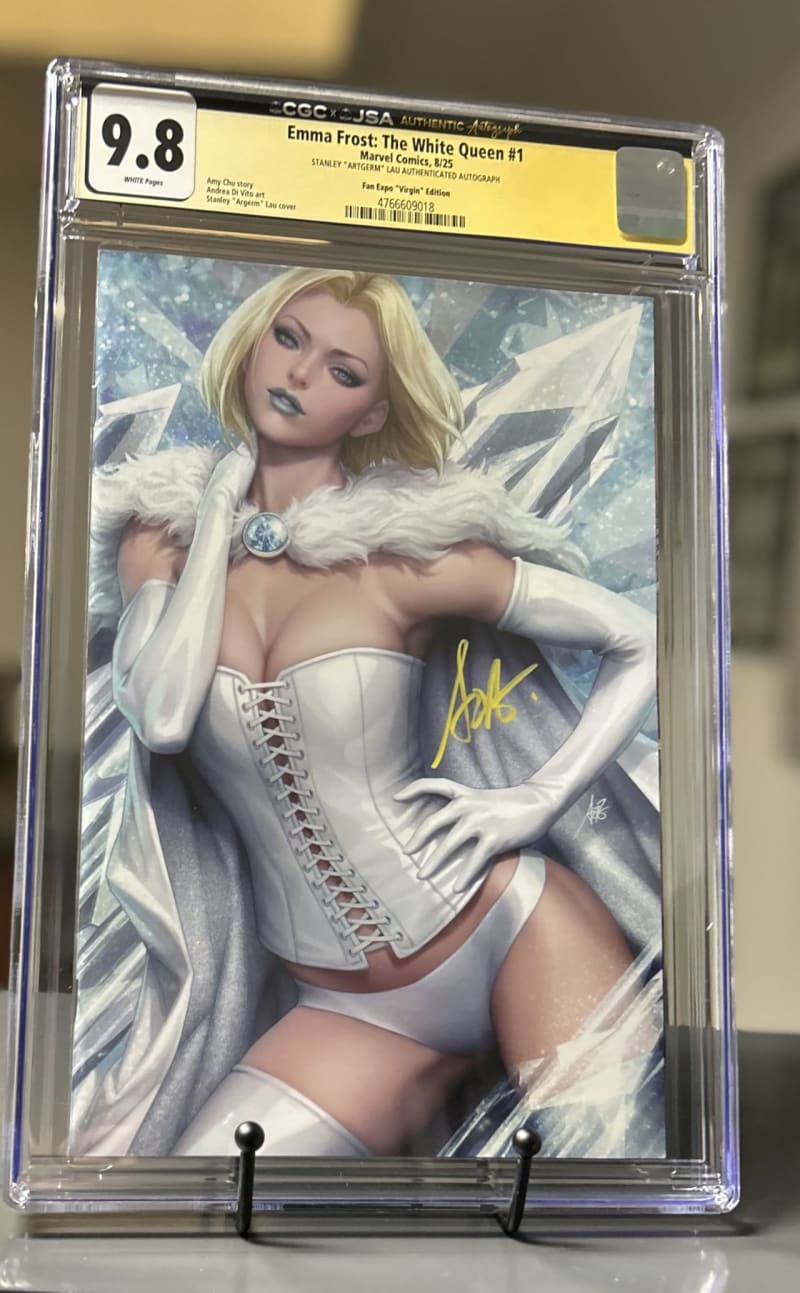 CGC 9.8 SIGNED Artgerm Emma Frost: The White Queen #1 | Raremarq