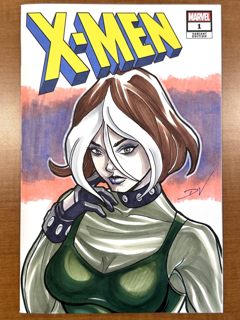 Rogue X-Men Evolution Sketch Cover by Dan Veesenmeyer | Raremarq