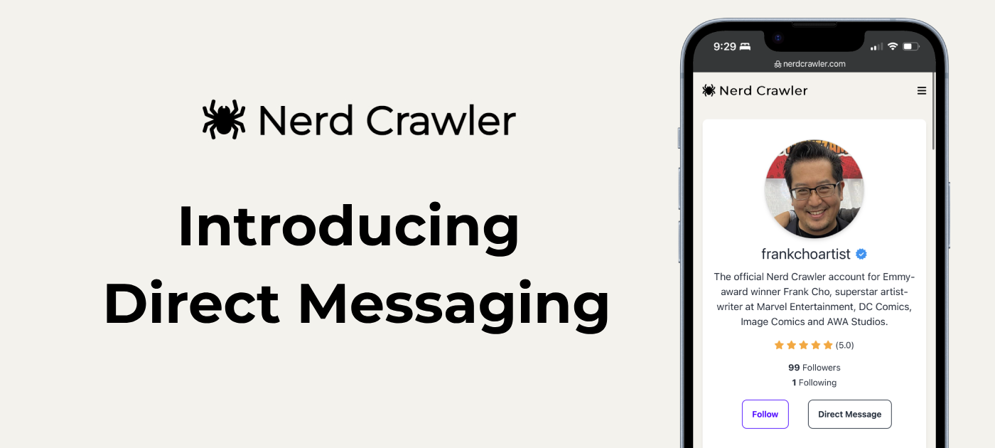 Image for Introducing Direct Messaging on Nerd Crawler!