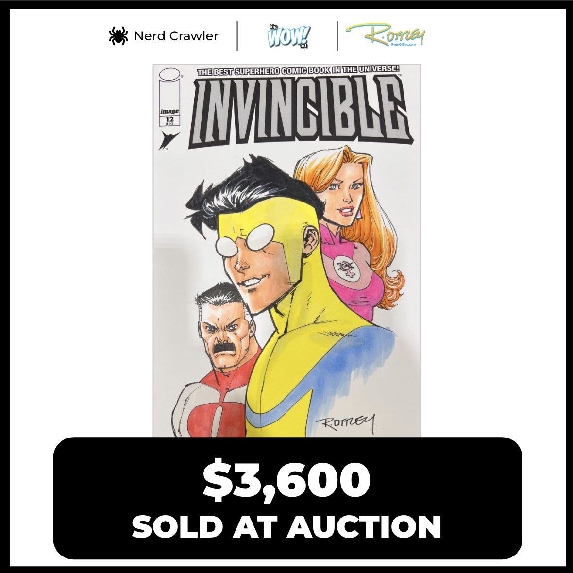 Image for Ryan Ottley’s Invincible Sketch Cover Auction Shatters Record & Raises Thousands for Maui Fire Charities