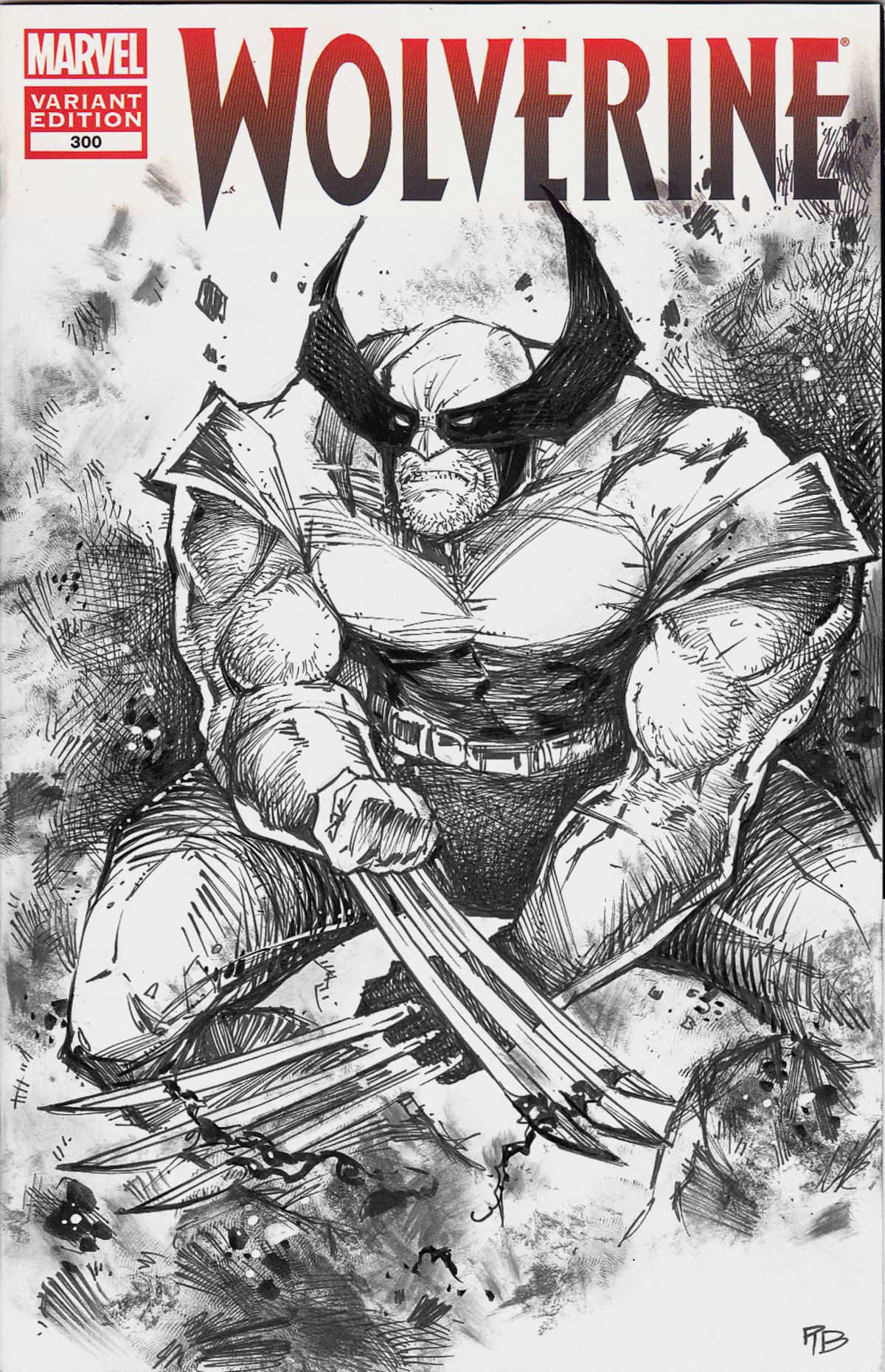 Wolverine Sketch Cover Sketch Cover Auction By Rb White Raremarq