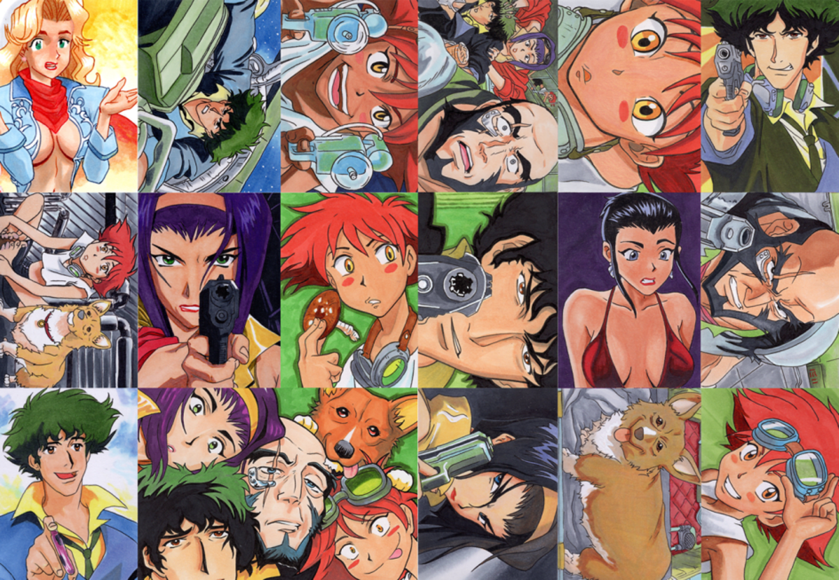Cowboy Bebop Art card set Original Comic Art Listed by Bill | Raremarq
