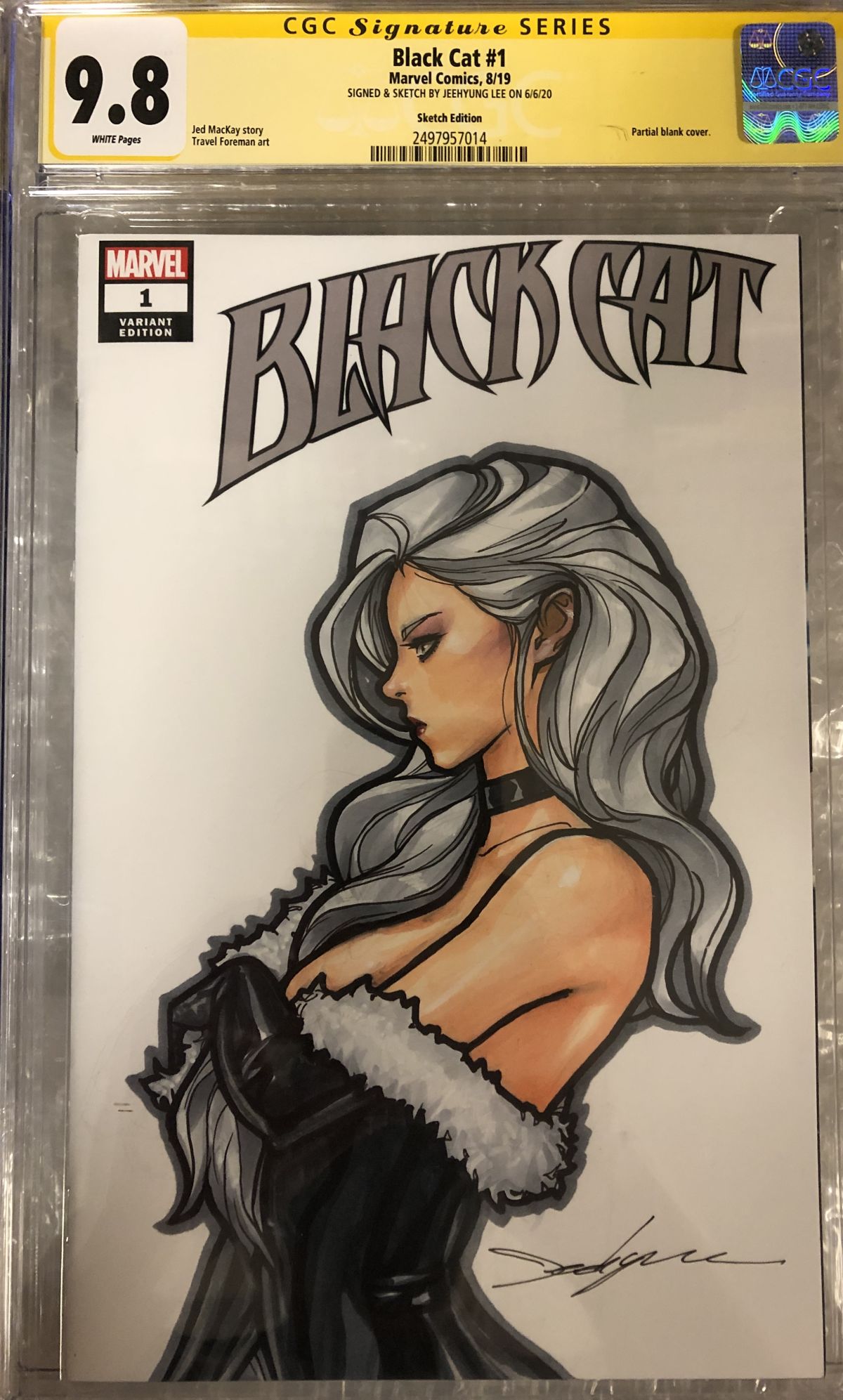 Black Cat #1 Sketch Cover CGC 9.8 Sketch Covers Listed by | Raremarq