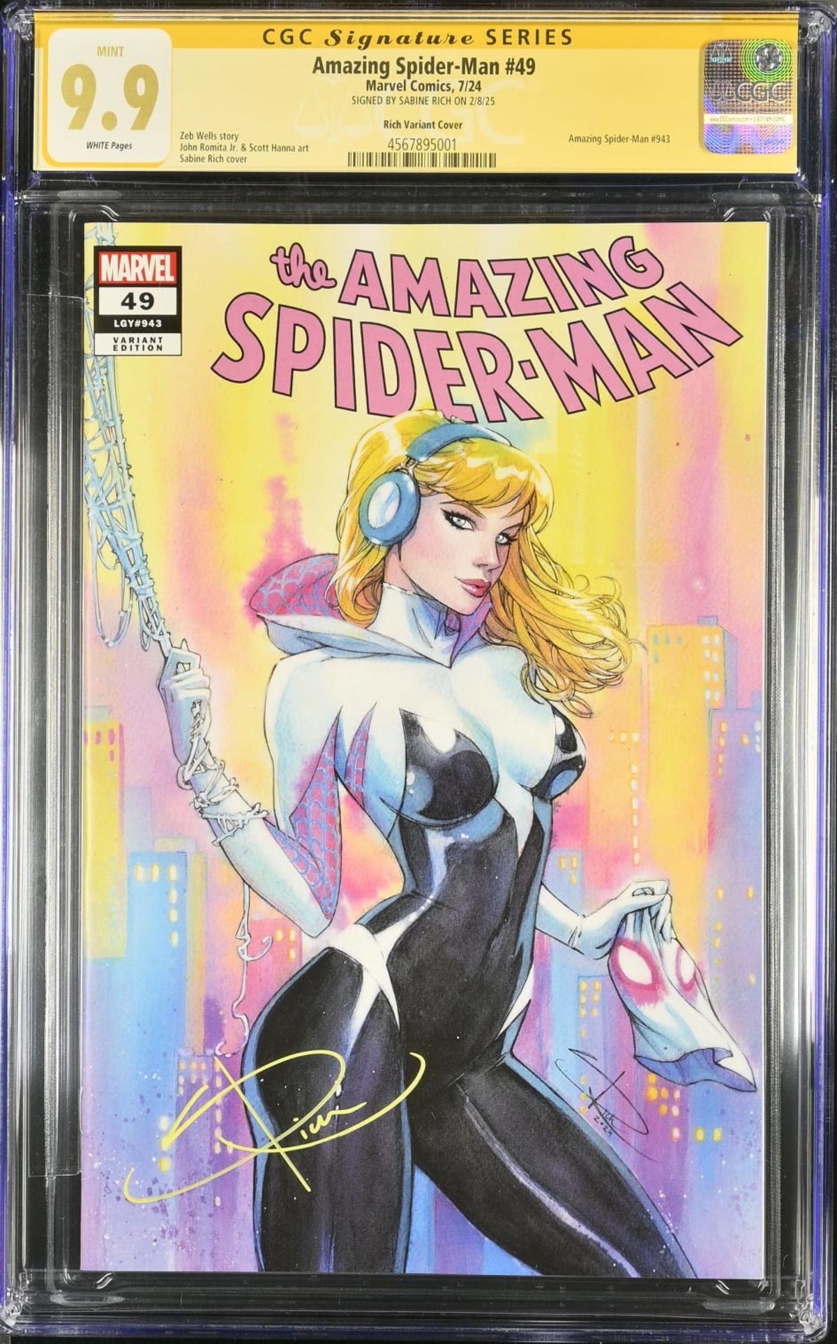 Amazing Spider-Man #49 CGC 9.9 Signed by Sabine Rich Graded | Raremarq