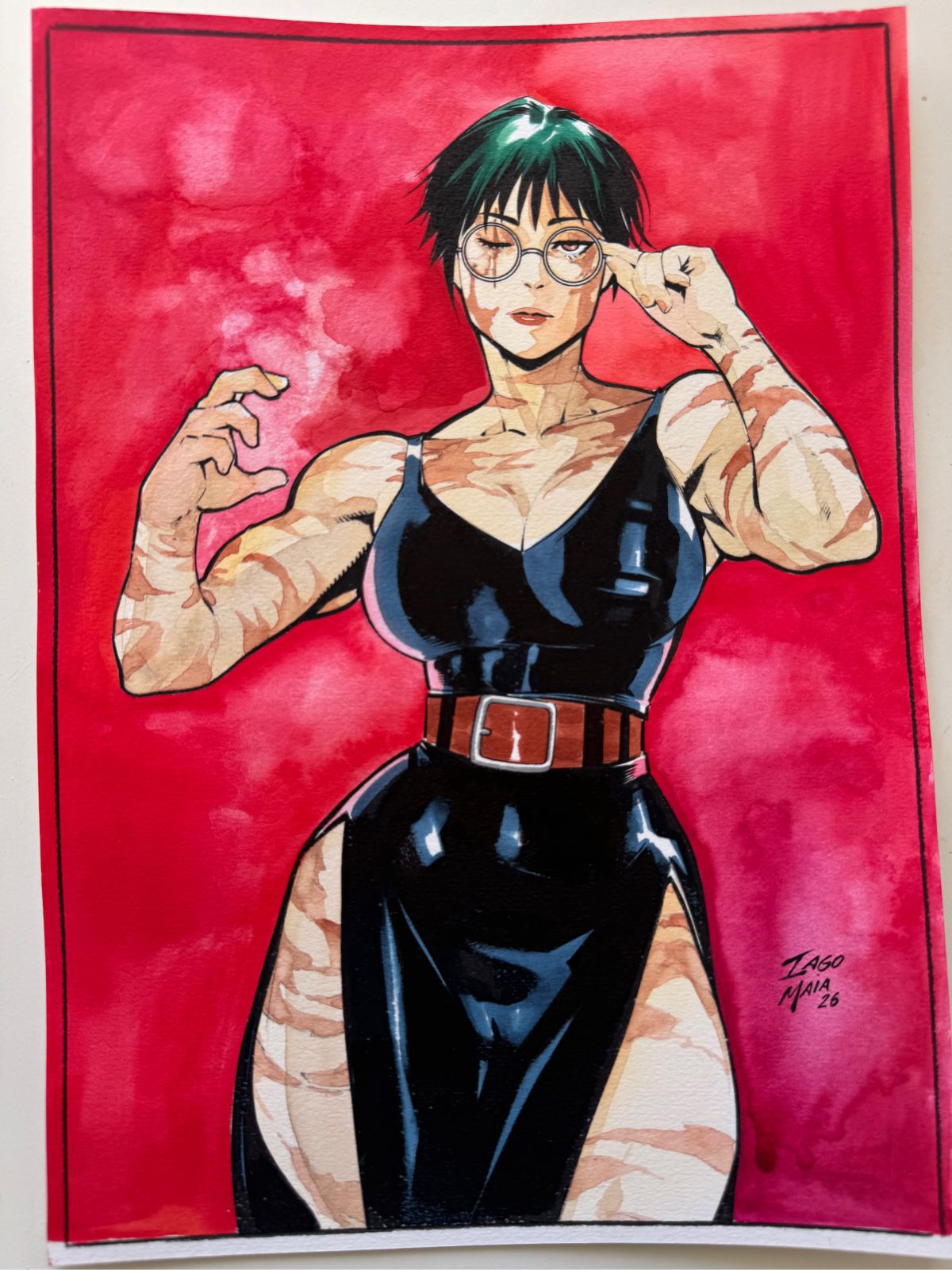 Maki Zenin 9x12 Art Original Art Auction by Iago Maia | Raremarq