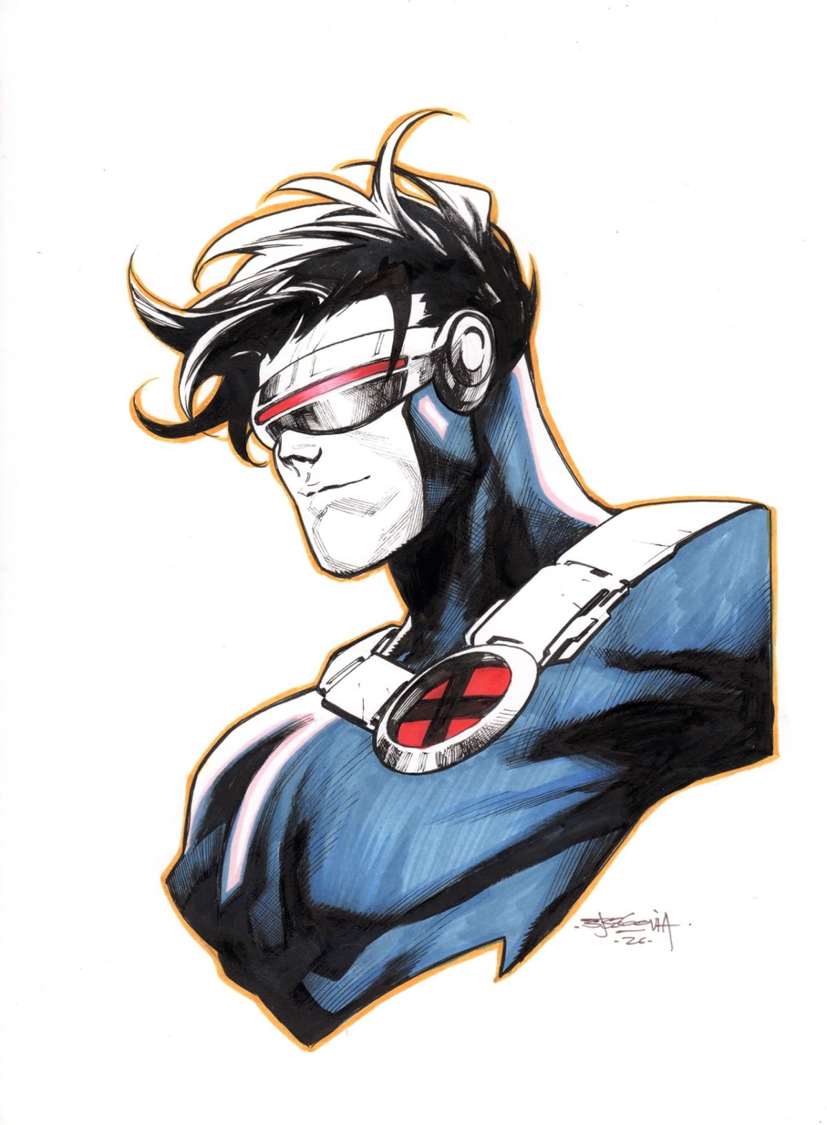 Cyclops ❌-men Original Art Listed by @Andoo | Raremarq
