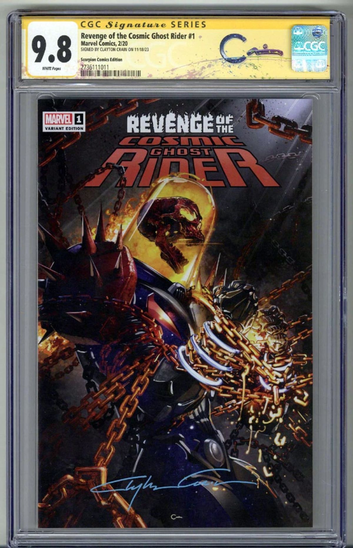 REVENGE OF THE COSMIC GHOST RIDER #1 CGC 9.8 SS SIGNED | Raremarq