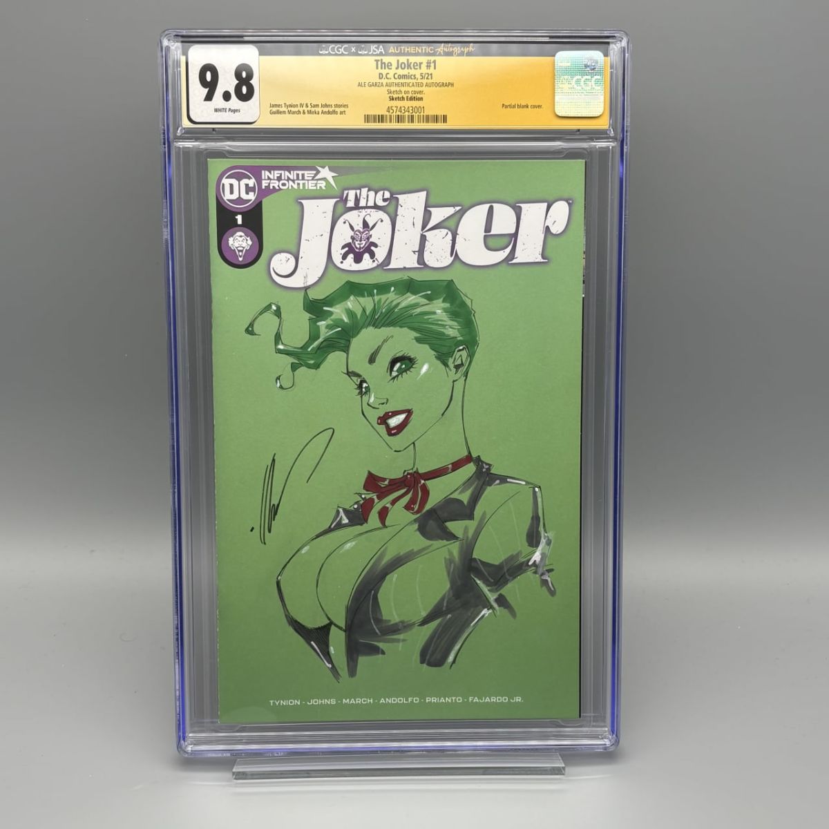 The Joker #1 Sketch Edition CGC 9.8 Signed by Ale Garza | Raremarq