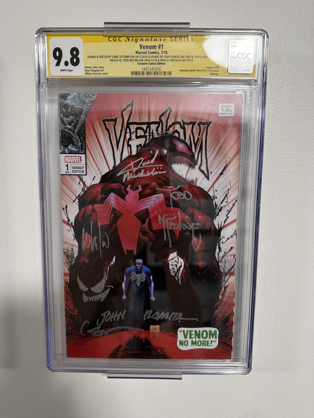 Venom #1 CGC 9.8 Signed by John Romita Graded Comics Listed | Raremarq