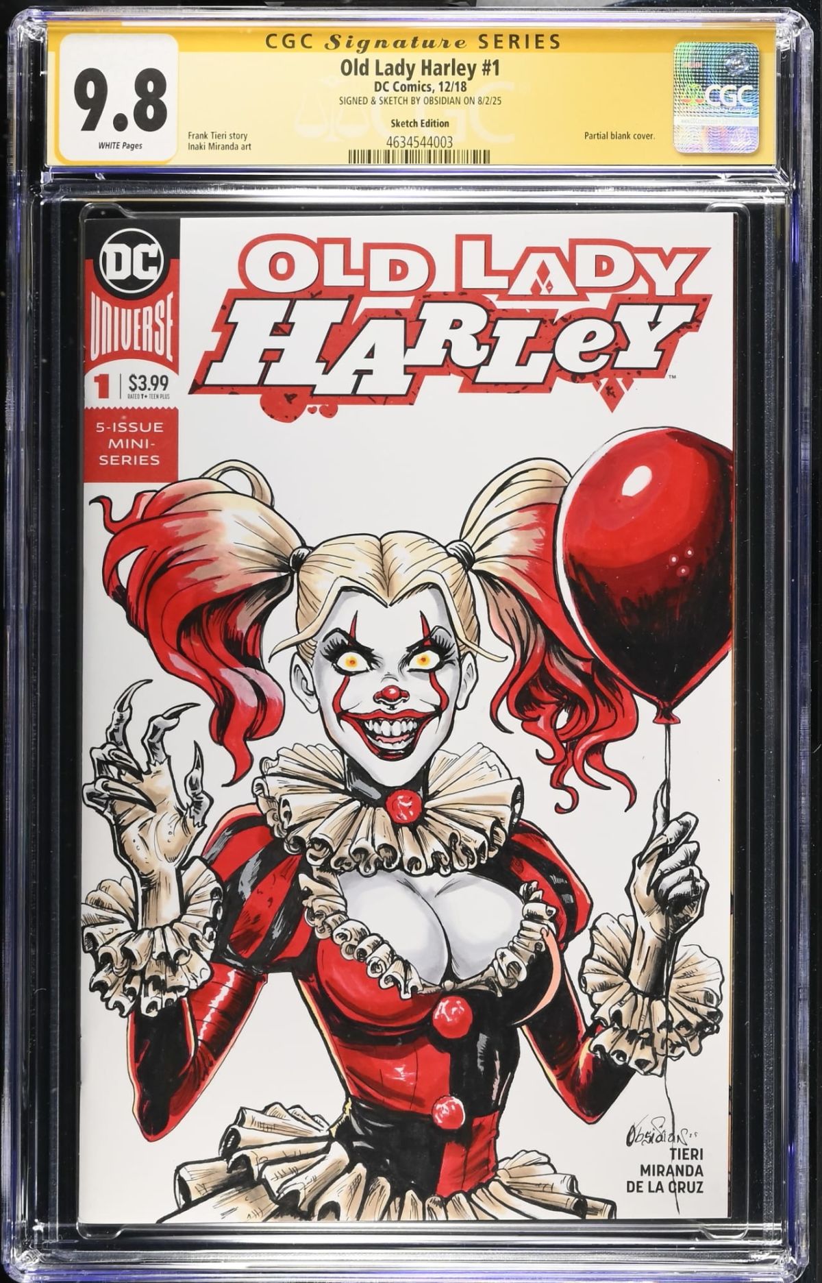Old Lady Harley #1 CGC 9.8 Signed & Sketched by Obsidian | Raremarq
