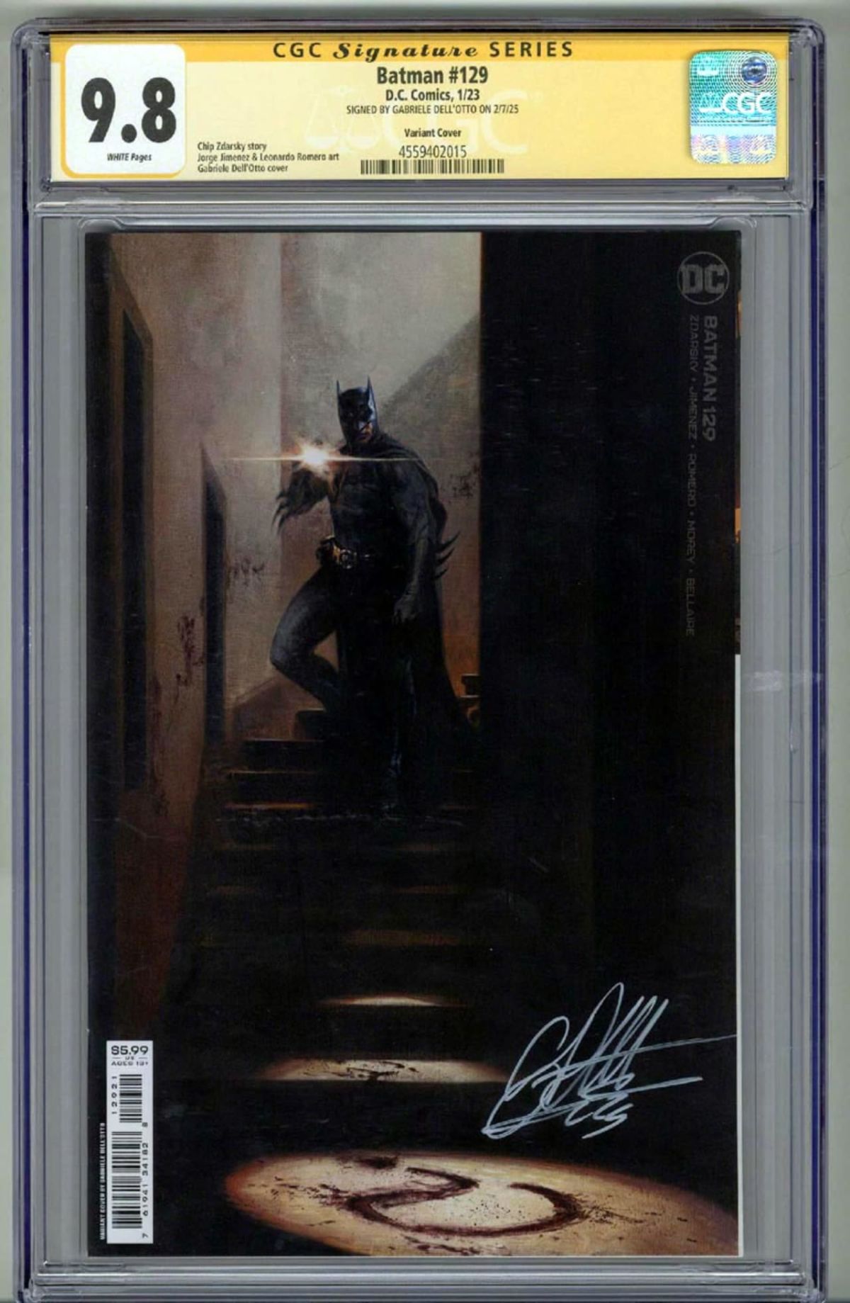 BATMAN #129 CGC 9.8 SS SIGNED GABRIELE DELL'OTTO VARIANT | Raremarq