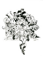 BW A3 feet 1Chara +Bckgrnd+5bust 2400€