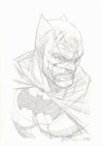 Pencil Batman bust
