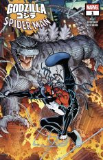 Actual comic book of Godzilla Vs Spider-man issue 1