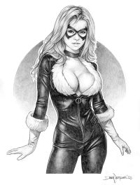 Image for "Black Cat" original pencil sketch from pinup artist Dave Nestler