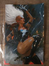 Image for Storm - Acrylic painting on Blank Variant comic