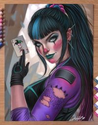 Image for DC's Punchline - Original Artwork 9x12"