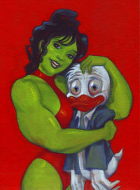 Image for She Hulk and Howard the duck by Juan Bobillo