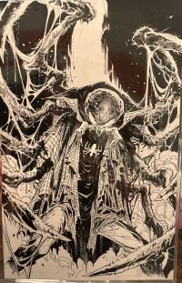 Image for EDGE OF SPIDER-VERSE #1 (KEN LASHLEY SPIDER-KILLER VARIANT) COVER ART