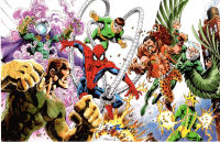 Image for SPIDER-MAN SINISTER SIX PRINT SIGNED SCOTT HANNA