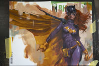 Image for Batgirl - Acrylic painting on Blank Variant comic