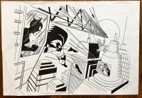 Image for *PUBLISHED* illustration of CATWOMAN, BATMAN, AND THE PENGUIN by Tim Levins